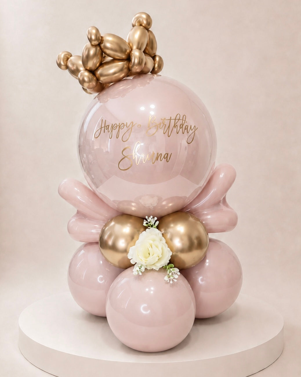 Crown Wings Balloon Stack