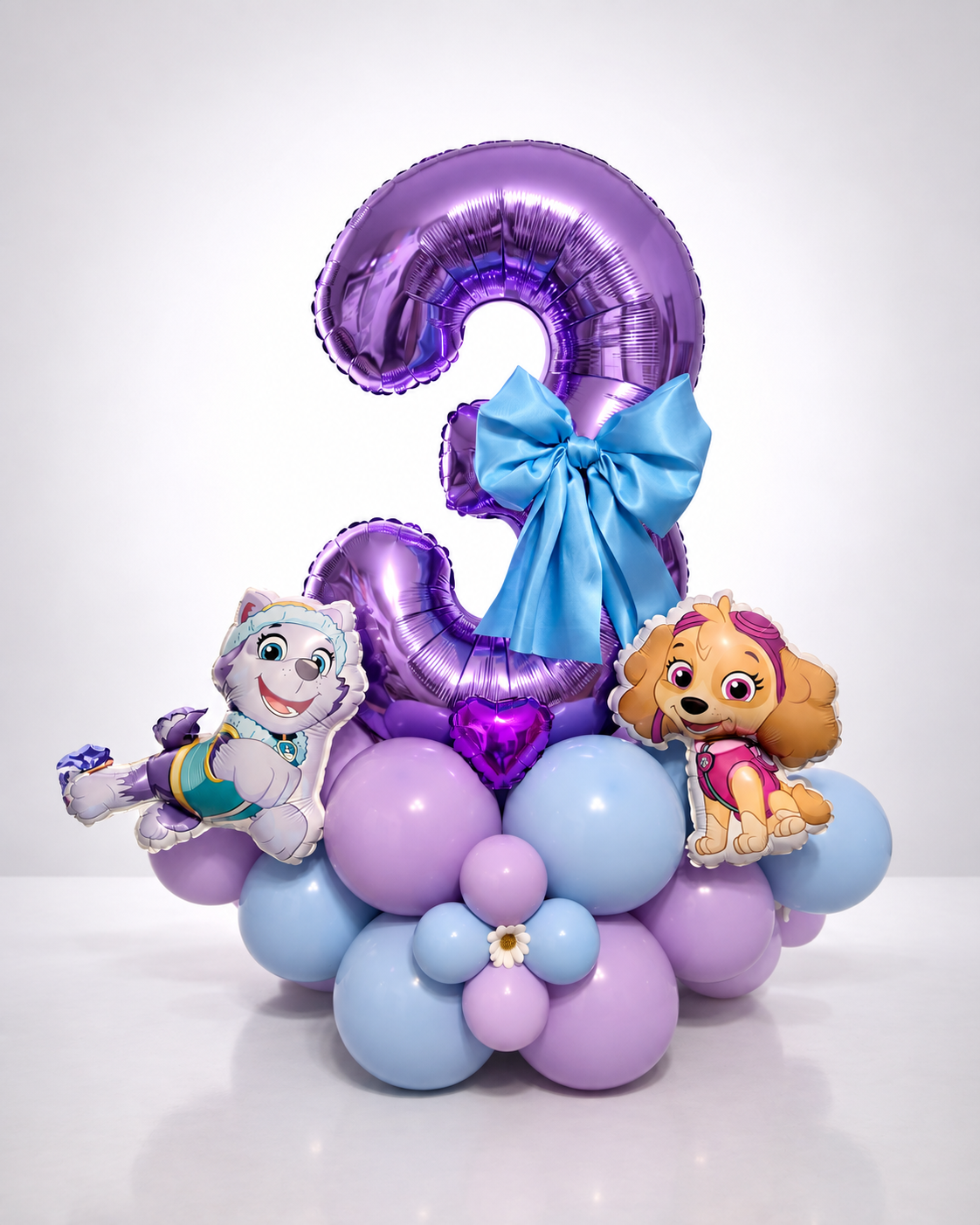 Paw Patrol Number Birthday Balloon Stack