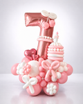 Cake & Cherry Balloon Number Display